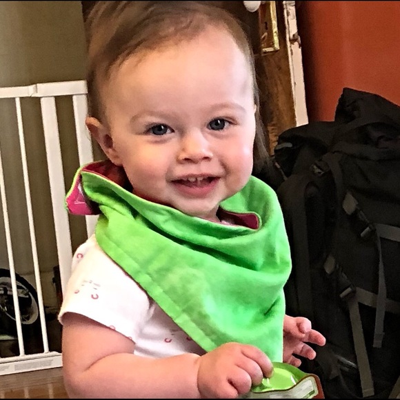 Handmade Reversible Bandana Bib - Picture 2 of 2